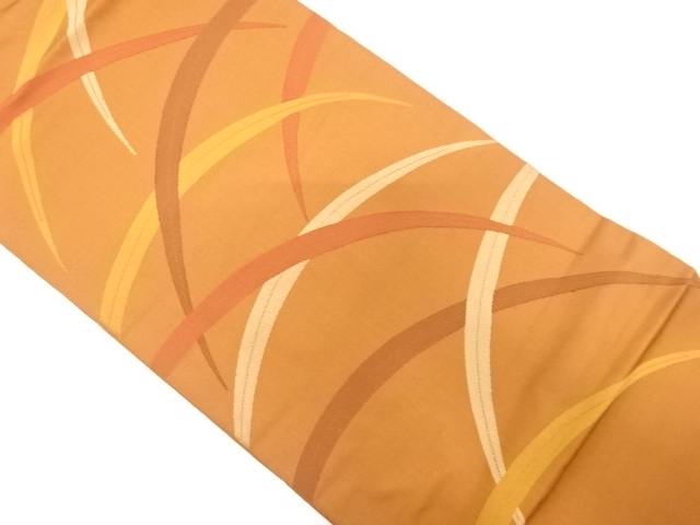 JAPANESE KIMONO / ANTIQUE FUKURO OBI / SILK / WOVEN GRASS